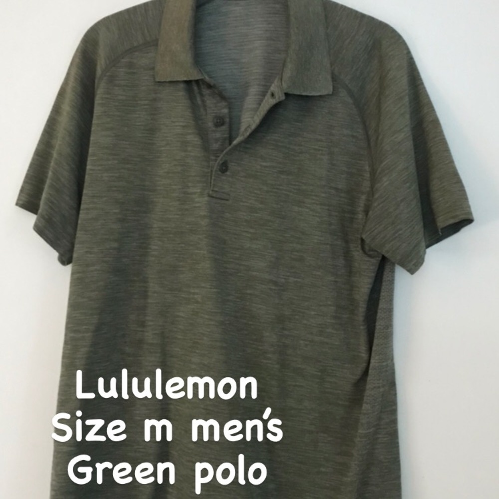Lululemon size m men’s green shirt